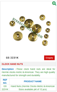 Brass <b>Hand</b> Nuts GS 2231K for Engraving Tools in Jewelry Durable Metal Jewellery Equipment - Product Image 2
