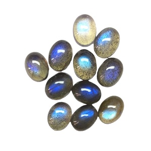 Vente en gros 8x10mm naturel AAA de haute qualité Labradorite IGI certifié traité thermiquement bleu ovale Cabochon pierre précieuse approvisionnement en vrac en vrac - Product Image 5