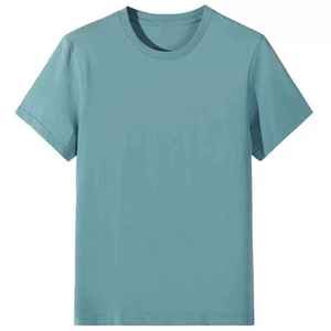 ออกแบบโลโก้ตามสั่ง เสื้อยืดแขนสั้นผู้ชายผ้าคอตตอนเย็นสบาย สีพื้น สไตล์ลำลอง เท่ห์ๆ ผ้าฝ้าย 100% เป็นมิตรกับสิ่งแวดล้อม ระบายอากาศได้ดี - Product Image 4