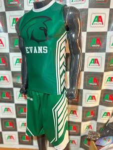 Offre ensemble complet short en jersey de compression 7v7 drapeau uniforme bandeaux manches shorts casque chaussettes uniforme de football américain - Product Image 5