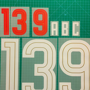 Transferencias Termoadhesivas Personalizadas <span class=keywords><strong>de</strong></span> Alta Calidad para Camisetas <span class=keywords><strong>de</strong></span> Fútbol, Nombres <span class=keywords><strong>de</strong></span> <span class=keywords><strong>Ligas</strong></span>, Impresión por Transferencia <span class=keywords><strong>de</strong></span> Calor, Material PET - Product Image 4