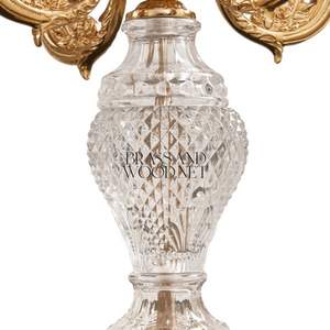 Portavelas de latón antiguo de lujo con detalles artísticos grabados para una decoración clásica del hogar y elegantes ocasiones festivas - Product Image 4