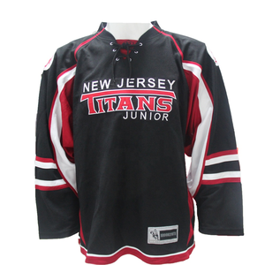 Uniforme de hockey en polyester professionnel de conception OEM du fabricant chinois maillot de hockey sur glace avec logo en sergé et broderie personnalisée - Product Image 2
