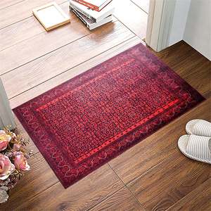 Alfombra lavable Netline Home Ember Heritage de color rojo intenso - Product Image 3