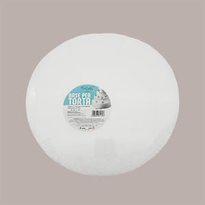 Base de gâteau d'anniversaire réutilisable en polystyrène blanc, diamètre 30 cm et hauteur 10 cm, 5 pièces - Product Image 4