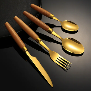 Ensemble de couverts au look vintage ensemble de couverts classiques ensemble de couverts pour événement de mariage couteau à dîner cuillère fourchette décor de restaurant à la maison - Product Image 5