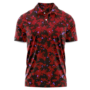 Camisa de Golf de Manga Corta para Hombre, de Lujo y Calidad, con Logotipo Bordado en 3D, Tela Jersey de Spandex/Poliéster Sólida, Antiarrugas, Corte Regular - Product Image 6