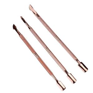 Empujador de uñas Distribuidores al por mayor Empujador de uñas Proveedor de herramientas Empujador de uñas de oro rosa - Product Image 2