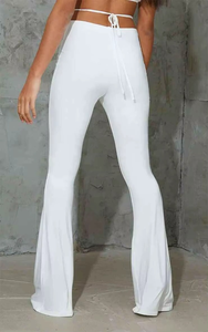 Combinaison de sport en spandex taille haute pour femme Leggings de fitness personnalisés avec motif solide Leggings de yoga pour dames - Product Image 4