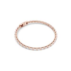 Pulsera de tenis con diamantes de laboratorio de 3.7 CT, corte baguette, en oro de 10, 14 y 18 quilates y plata 925. Opciones en oro rosa, amarillo y blanco. Lujo. - Product Image 5