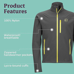 Coupe-vent softshell léger au design personnalisé pour hommes, confortable et décontracté, col montant, style de rue doux et chaud pour l'hiver - Product Image 4