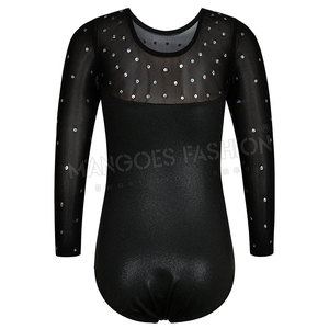 Leotardo de Gimnasia y Danza de Manga Larga para Mujer, Venta al Por Mayor, Alta Calidad, Nailon/Poliéster, Secado Rápido, Transpirable, para Entrenamiento, MANGOES - Product Image 2
