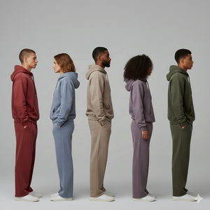 Trajes Deportivos de Invierno Cálidos, Transpirables, Lisos, con Capucha y Hombros Caídos, Estilo Vintage, Fabricados en Fábrica, Servicios OEM - Product Image 2