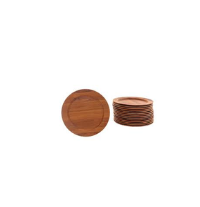 Plaque de chargement en bois de forme ronde pour mariage et maison, design et plat uniques avec plaque de chargement sculptée et polie - Product Image 1