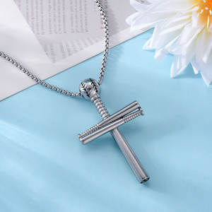 Collar de Moda Personalizado de Acero Inoxidable 316L, Joyería Fina, Collar de Béisbol para Hombres y Mujeres - Product Image 1