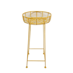 Soporte de maceta de hierro de diseño elegante, soporte de maceta de tamaño estándar de Color azul cielo para decoración de hogar y Hotel personalizado - Product Image 2