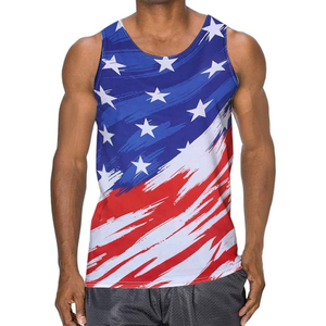 Bán Buôn Người Đàn Ông Của Thể Thao Phòng Tập Thể Dục Tank Top Polyester Thể Hình Tập Thể Dục Tập Thể Dục Áo Sơ Mi Mui Xe Rắn Ráp Dây Thiết Kế Rửa Kỹ Thuật - Product Image 5