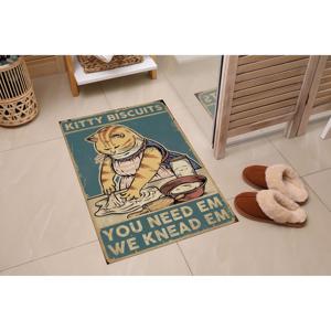 Tapis imprimé - Tapis de cuisine unique motif biscuits pour chatons, paillasson moderne pour chef, tapis gobelin - Product Image 5