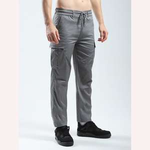 Pantalon Cargo pour Homme Droit Courbé Rayé Décontracté Extérieur Streetwear Multi Poche Élégant Pantalon Confortable Pantalon pour Homme Lavé - Product Image 3