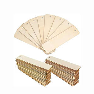 Marcapáginas de Madera Rectangular Natural Personalizado, Estilo Arte Popular, con Borlas, Pulido, para Grabado Láser, Regalo - Product Image 4