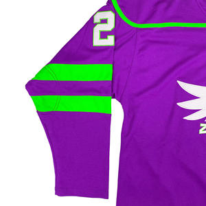 Venta al por mayor con logotipo personalizado deportes al aire libre entrenamiento ropa deportiva Hockey sobre hielo fútbol Jersey OEM nombre del equipo último diseño poliéster/algodón - Product Image 4