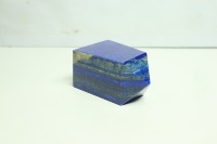 Obelisco de Lapislázuli Natural, Corte Radiante, Gema Azul, Pulido a Mano, Opalescente, Energía Curativa Reiki, 320 Gramos, Reloj