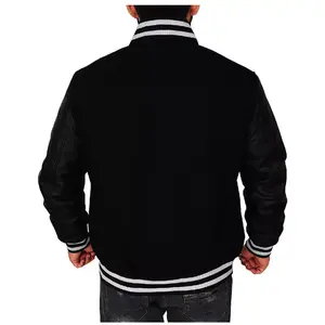 Chaqueta universitaria de estilo retro para hombre, ropa de abrigo de invierno cómoda y cálida, ropa informal con patrón de bordado personalizado - Product Image 5