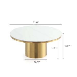 Mesa de Centro Moderna de Metal y Mármol Ecológica de Calidad Exclusiva con Acabado Dorado para Muebles de Hogar, Éxito de Ventas - Product Image 5