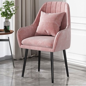 Maquillage <span class=keywords><strong>scandinave</strong></span> vanité tabouret maison chambre Simple moderne lumière luxe velours ongles <span class=keywords><strong>chaise</strong></span> cosmétique café salon chaises - Product Image 6
