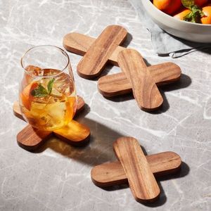 2024 New Arrival <b>Plate</b> Mat Resin & <b>Square</b> Wood & Resin Tea Cup Mats Pads Tea Coaster Beverage Coaster for Bar Restaurants Office - Product Image 3