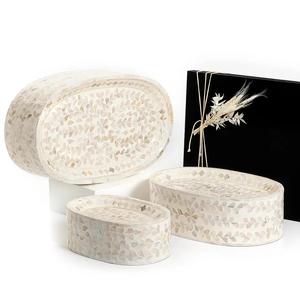 แท่นวางเค้กโลหะทรงกลมดีไซน์หรูหราขาตั้งโชว์ขนมและเค้กสีฟ้า - Product Image 5