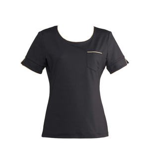 เสื้อยืดผู้หญิง S-41Y (LL) ผ้าฝ้ายถักสีเบจสีดำ X สีเบจระบายอากาศได้น้ำหนักเบา XS M XL XXS XXL สั้นพอดีลายการ์ตูนขนาดใหญ่ - Product Image 1