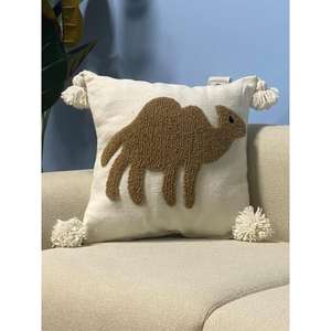 Housse de coussin marocaine faite à la main, coussin traditionnel berbère, coussin décoratif bohème pour canapé, coussin en coton pour la décoration de la maison - Product Image 1