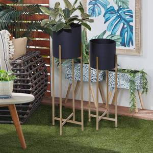 Jardinière de luxe en métal émaillé pour la décoration de la maison et du patio pour une utilisation intérieure et extérieure Pots de fleurs et jardinières - Product Image 2