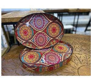 Plateau en bois de matériel d'incrustation d'os personnalisable de vente chaude pour le mariage à la maison disponible en différentes tailles commande minimum 20 pièces - Product Image 3