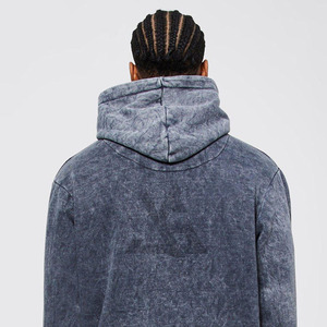 2026 Top Quality unique Vintage Wash Hoodie Made in 100% Cotton <b>Sun</b> Faded Acid Stone Washed Distressed Hoodies Men's Casual - Product Image 4
