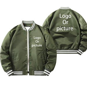 Chaqueta de Piloto Bomber Gruesa de Invierno con Logotipo Personalizado para Hombre, Parte Superior con Cremallera Metálica - Product Image 4