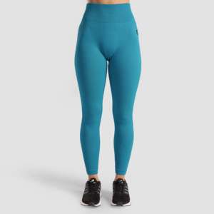 Leggings Vigor Flex sans couture en vert, fabriqués en tissu tricoté confortable - Product Image 2