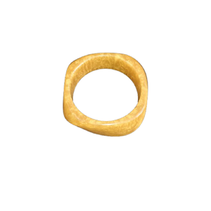 Brazalete de Resina Perlada Dorada Brillante, Brazalete Acrílico Grueso con Diseño Marmoleado Amarillo, Accesorio de Moda de Lujo para Mujer, Ecológico - Product Image 5