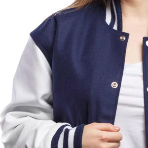 Chaquetas universitarias de lana personalizadas de alta calidad para mujer a la venta/nuevas chaquetas universitarias informales Vintage de béisbol personalizadas OEM para mujer - Product Image 3