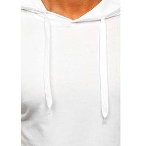 Camiseta transpirable de media manga con cordón para hombre, camiseta con capucha para primavera y verano - Product Image 4