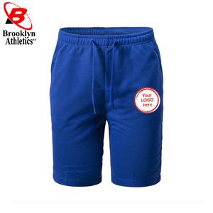 Pantalones cortos de entrenamiento informales para hombre, pantalones cortos sólidos no tejidos para gimnasio, entrenamiento, culturismo, correr, trotar, teñidos con servicio OEM - Product Image 3