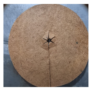 Coir Disc Mulch Pad Coir Disc Base Cover Made from Coir Fiber for Farm Plant Growth and Effective Control in Flower <b>Beds</b> - Product Image 1