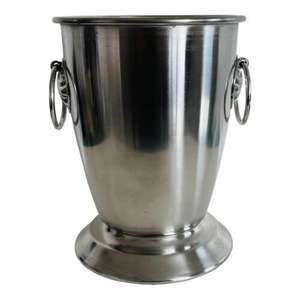 Venta al por mayor logotipo personalizado Impresión de metal para champán refrigerador olla promocional cubo de hielo para vino y cerveza precio competitivo - Product Image 2