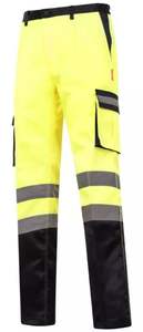 <b>Men's</b> Lightweight High <b>Waist</b> Industrial Work Pants Waterproof PPE Safety Clothing <b>Elastic</b> <b>Waist</b> Closure Thick Fabric <b>Trousers</b> - Product Image 6