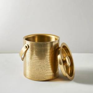 Premium Stainless Steel Ice <b>Bucket</b> with <b>Lid</b> and Handle Elegant Insulated Design for Home Bar Parties and Gifting - Product Image 5