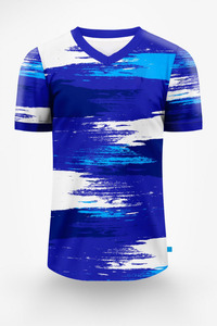 Camiseta de Fútbol, Uniforme de Fútbol Personalizado con Nombre de Equipo, Secado Rápido, Transpirable, Nailon/Algodón, Cuello Redondo, Manga Corta, Primavera Verano - Product Image 5