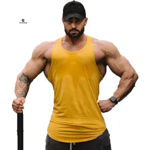 Groothandel Slim Fit Bodybuilding Gym Oefening Mannen Tank Top/Zomer Winterkleding Voor Mannen Stringer Tank Top Singlet Heren
