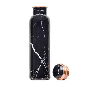 Top vente de haute qualité en cuivre bouteille d'eau verres multicolore Floral autocollant impression bouteille verres bouteille articles utilitaires - Product Image 4