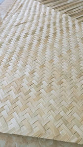 เสื่อไม้ไผ่ธรรมชาติ100% ทำด้วยมือคุณภาพสูงสายรัดทอที่เป็นมิตรกับสิ่งแวดล้อมสำหรับตกแต่งผนังเพดานของตกแต่งบ้านและงานฝีมือ - Product Image 4